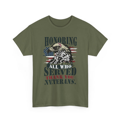 Thank You Veterans T-Shirt - Eagle, Flag & Iwo Jima Tribute Tee
