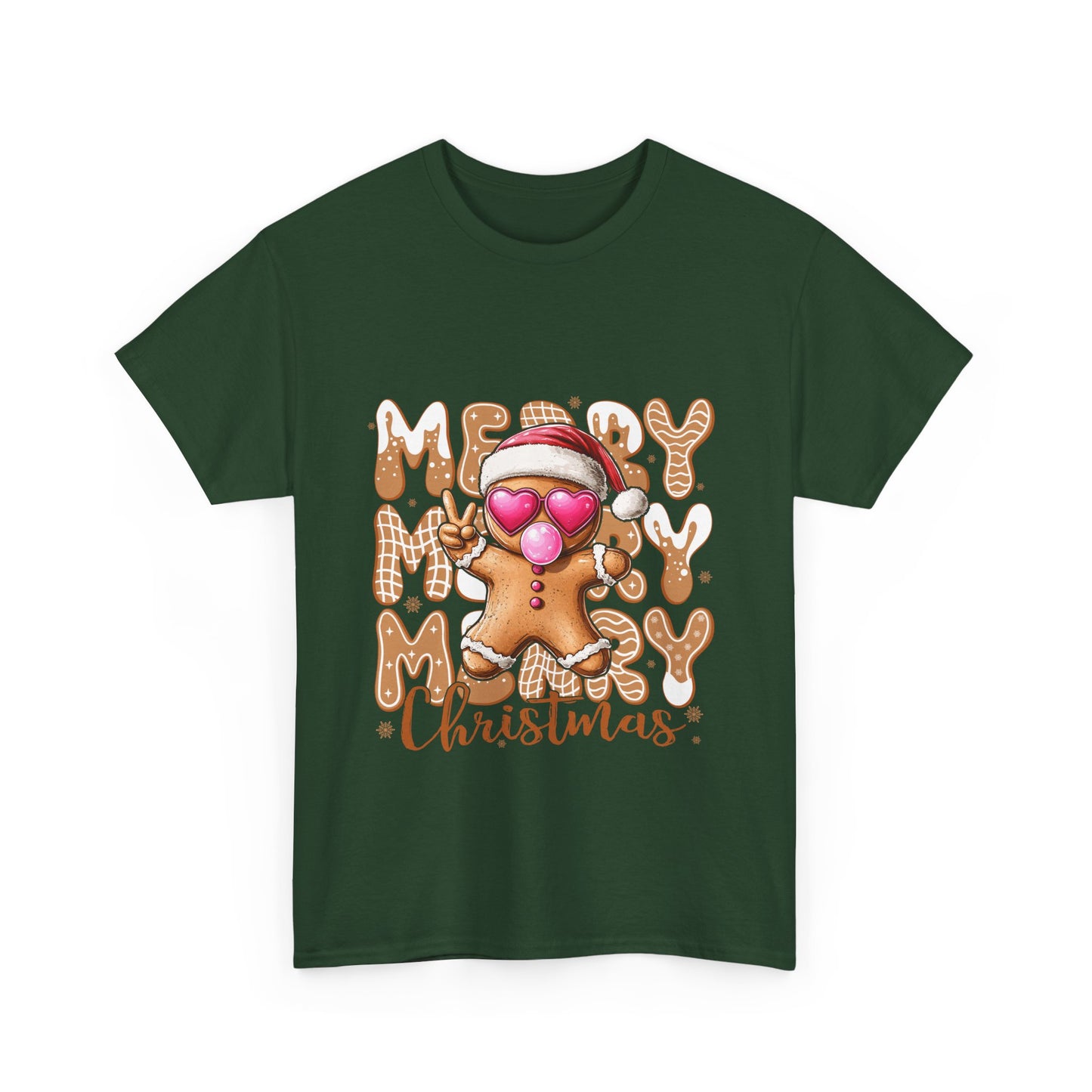 Merry Christmas Gingerbread T-Shirt - Funny Holiday Cookie Tee