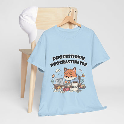 T-Shirt für professionelle Aufschieber – Lustiges Kawaii-Katzen-Pastell-T-Shirt