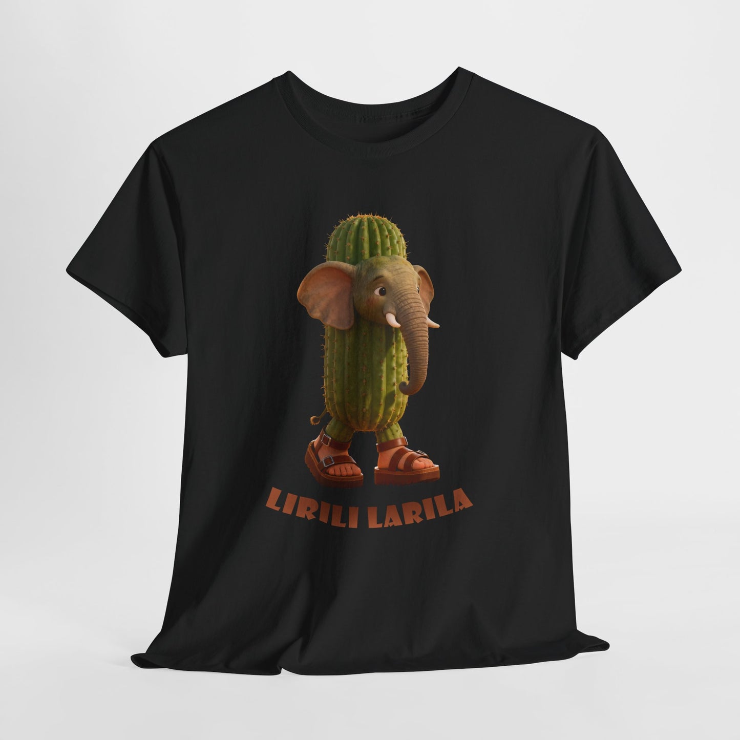Lirili Larila Shirt – Funny Elephant Cactus Hybrid Tee