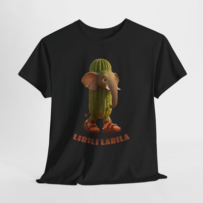 Lirili Larila Shirt – Funny Elephant Cactus Hybrid Tee