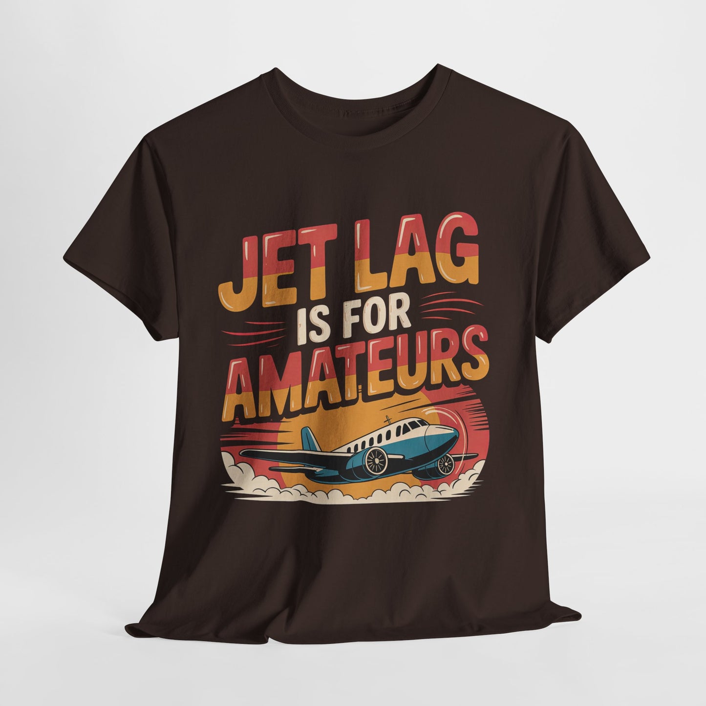 Jet Lag Is For Amateurs T-Shirt - Funny Frequent Flyer Retro Airplane Tee