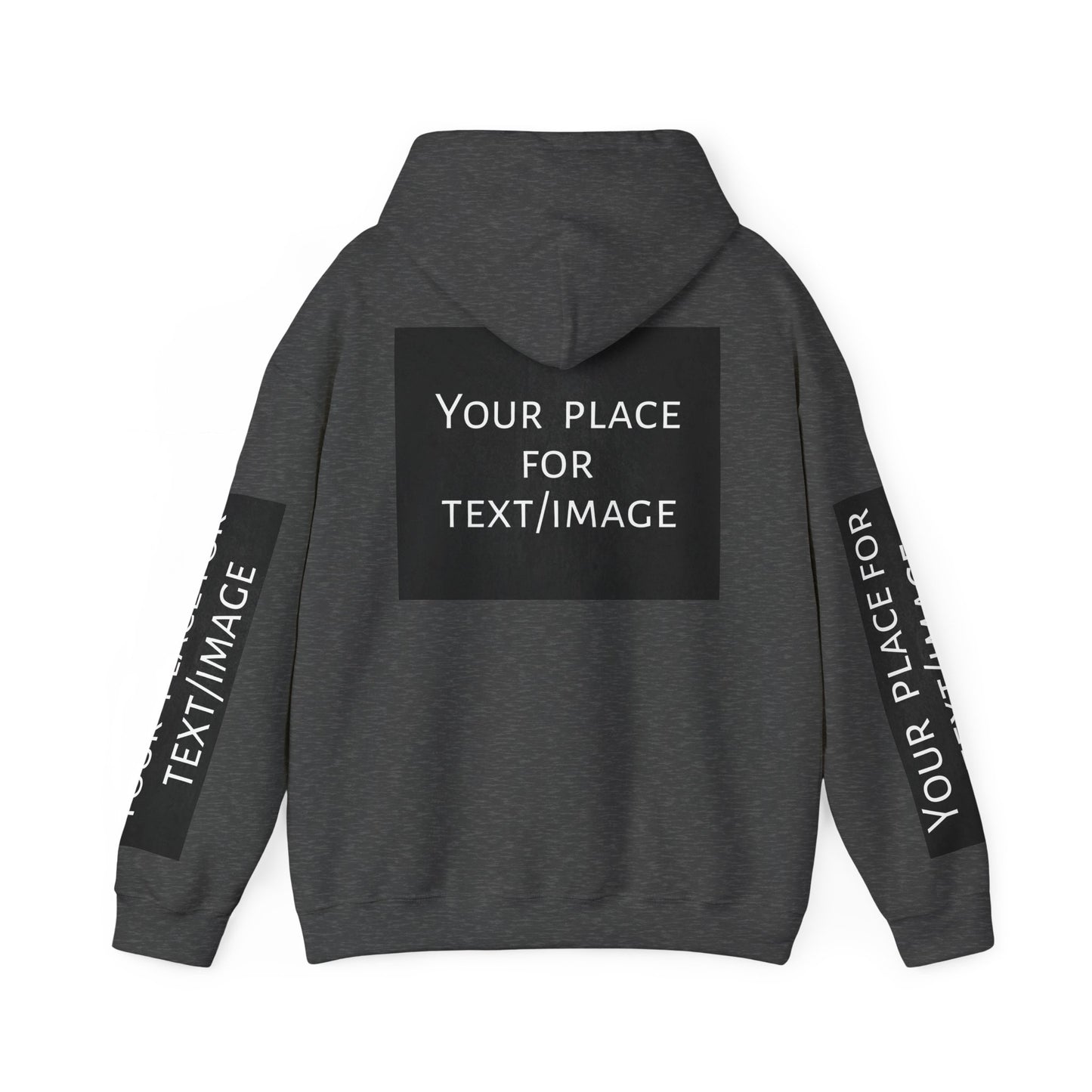 Bluza z kapturem z nadrukiem lub obrazkiem – personalizowana bluza z 4 stron, pomysł na prezent, nadruk z przodu, z tyłu i na rękawach, unisex