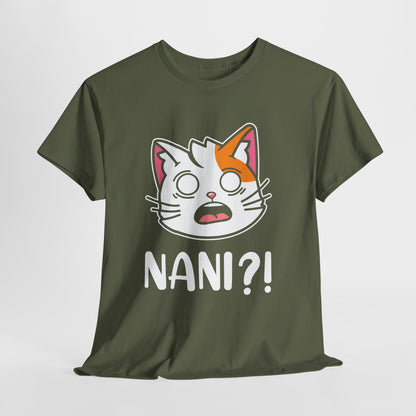 Anime Cat NANI?! Shirt - Kawaii Surprise Meme Tee