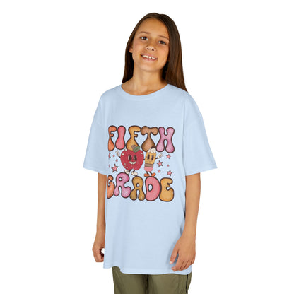 Fifth Grade Bubble Letters T-Shirt | Cute Retro Back to School Tee