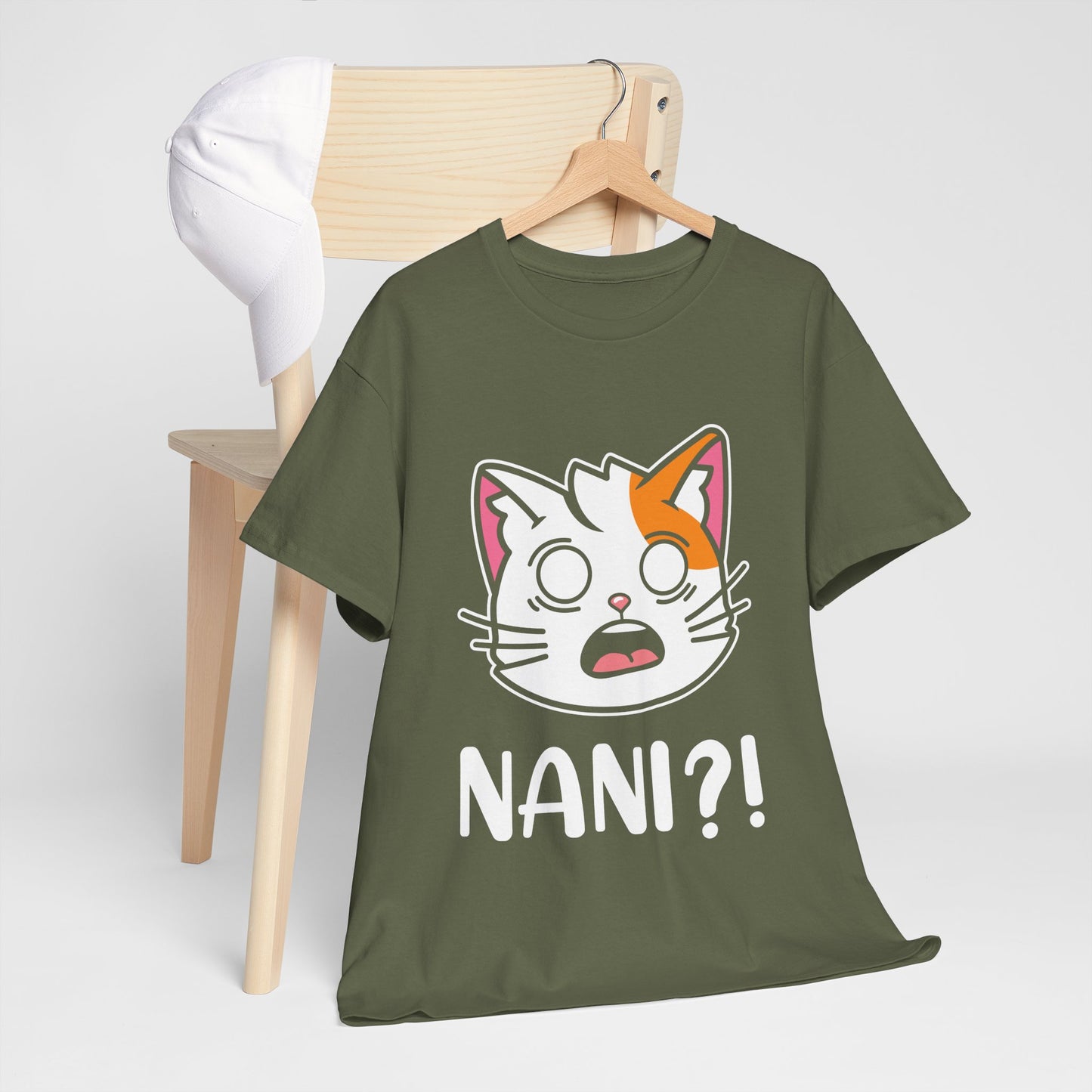 Anime Cat NANI?! Shirt - Kawaii Surprise Meme Tee