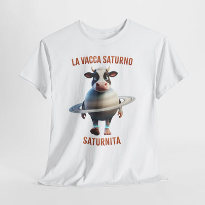 La Vacca Saturno Shirt – Cute Saturn Cow Funny Space Meme Tee