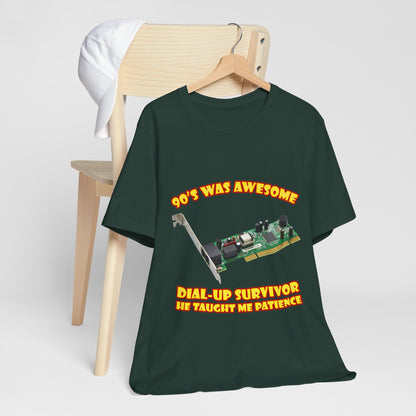 Koszulka Dial-Up Survivor - Nauczył mnie cierpliwości Modem