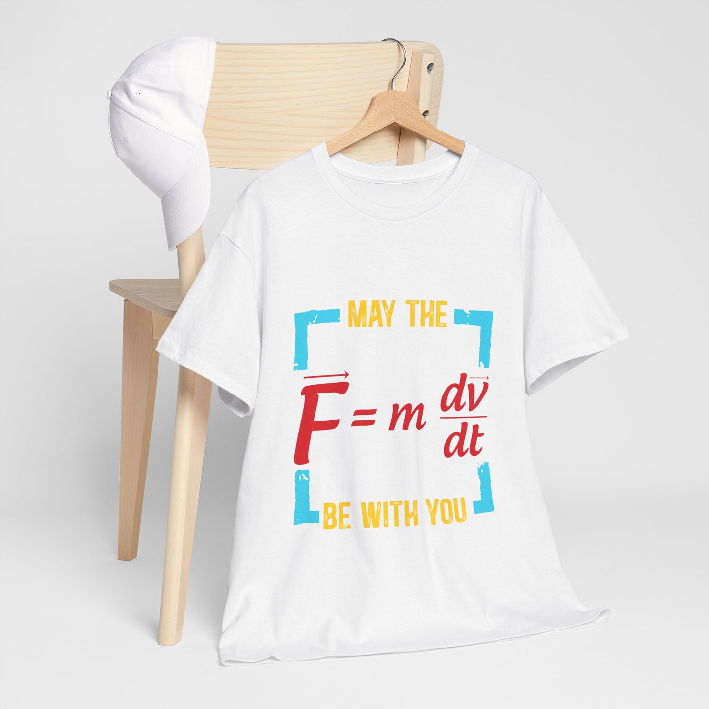 May The F Be With You - Funny Physics Force Equation Graphic Tee