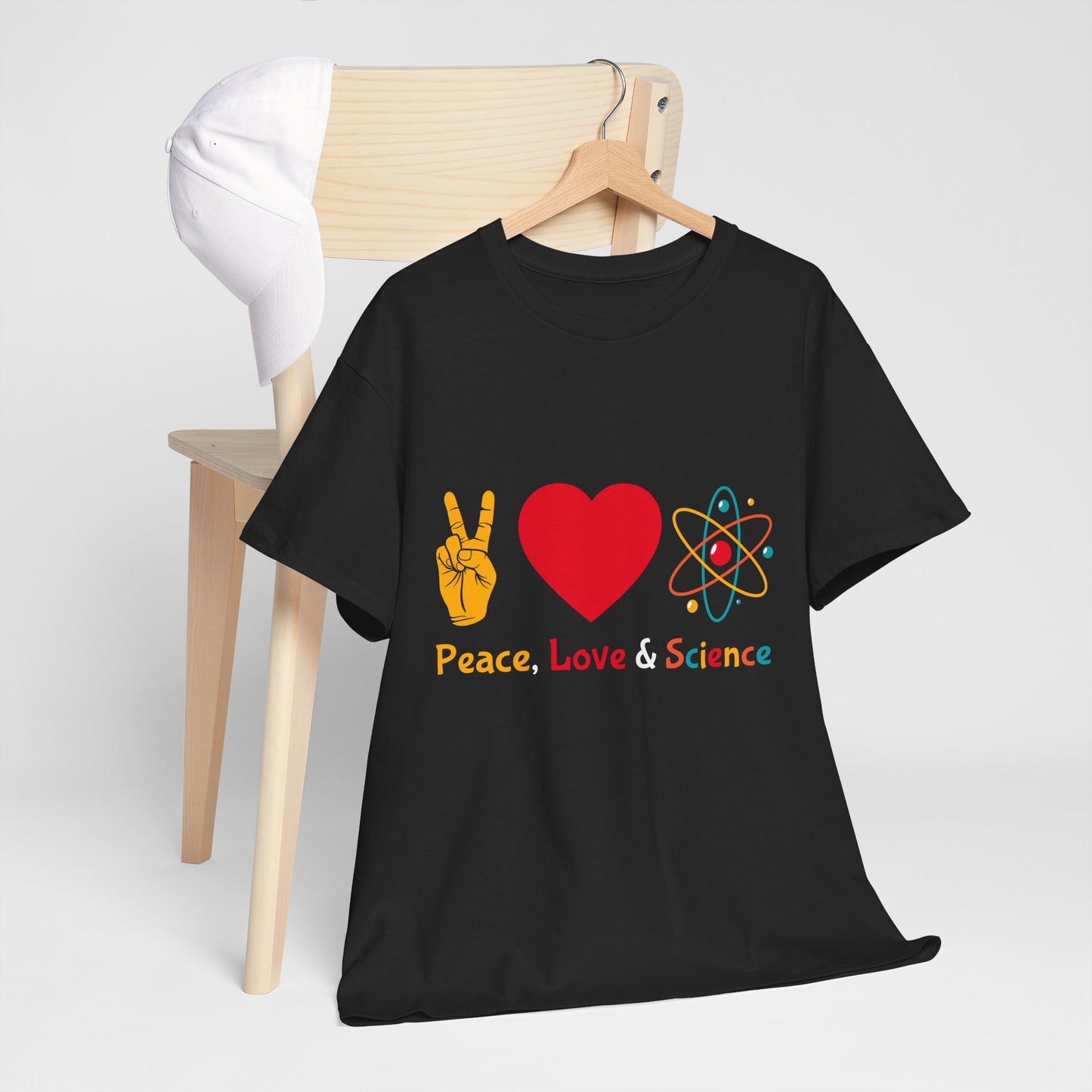Peace, Love & Science Shirt - Nerdy Gift for Scientists
