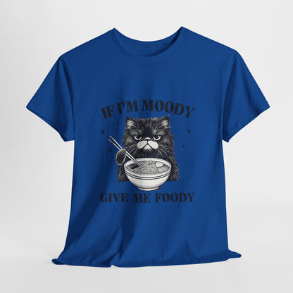 Grumpy Ramen Cat T-Shirt - Moody Kitty Noodles Tee
