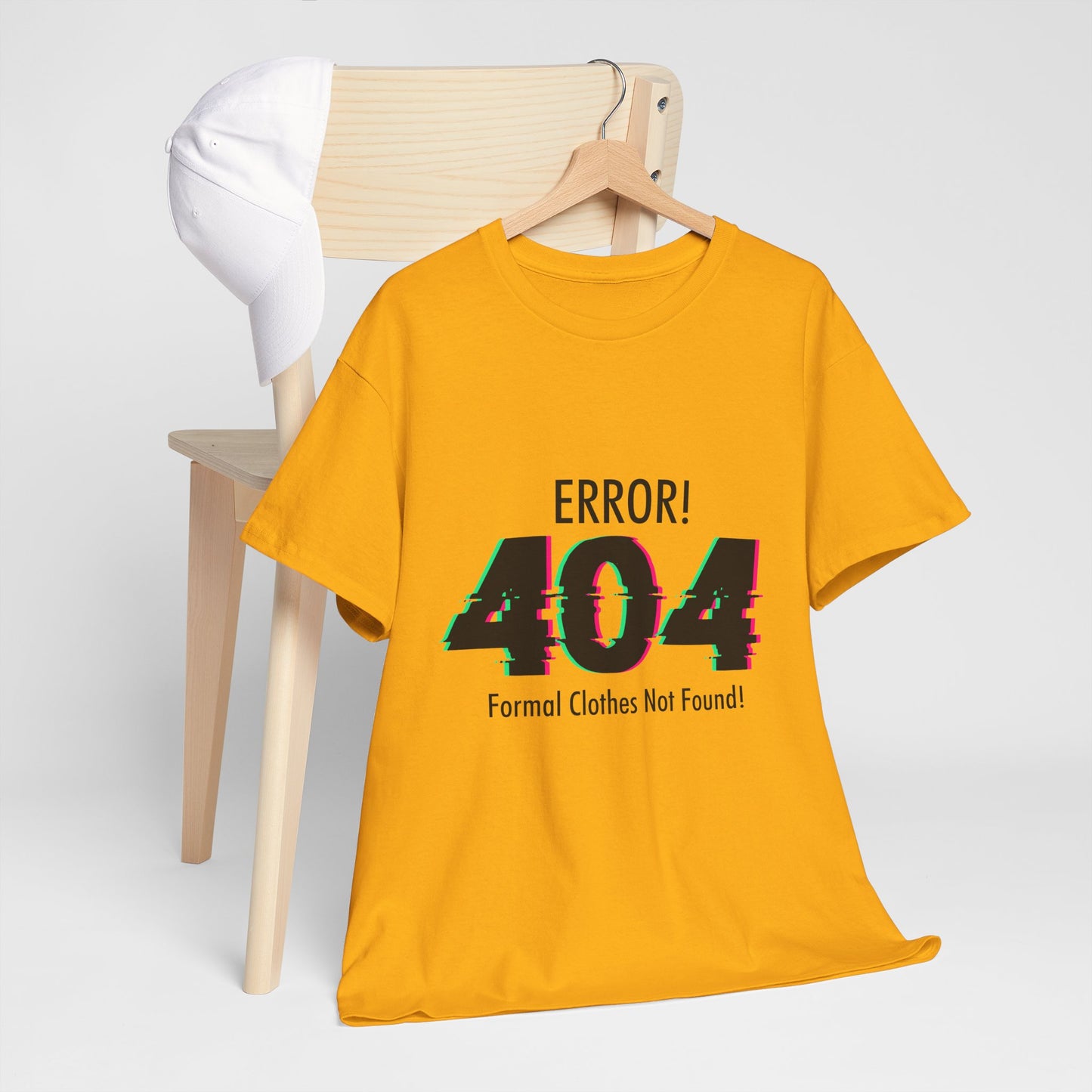 404 Error T-Shirt - Formal Clothes Not Found Glitch