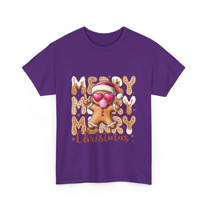 Merry Christmas Gingerbread T-Shirt - Funny Holiday Cookie Tee