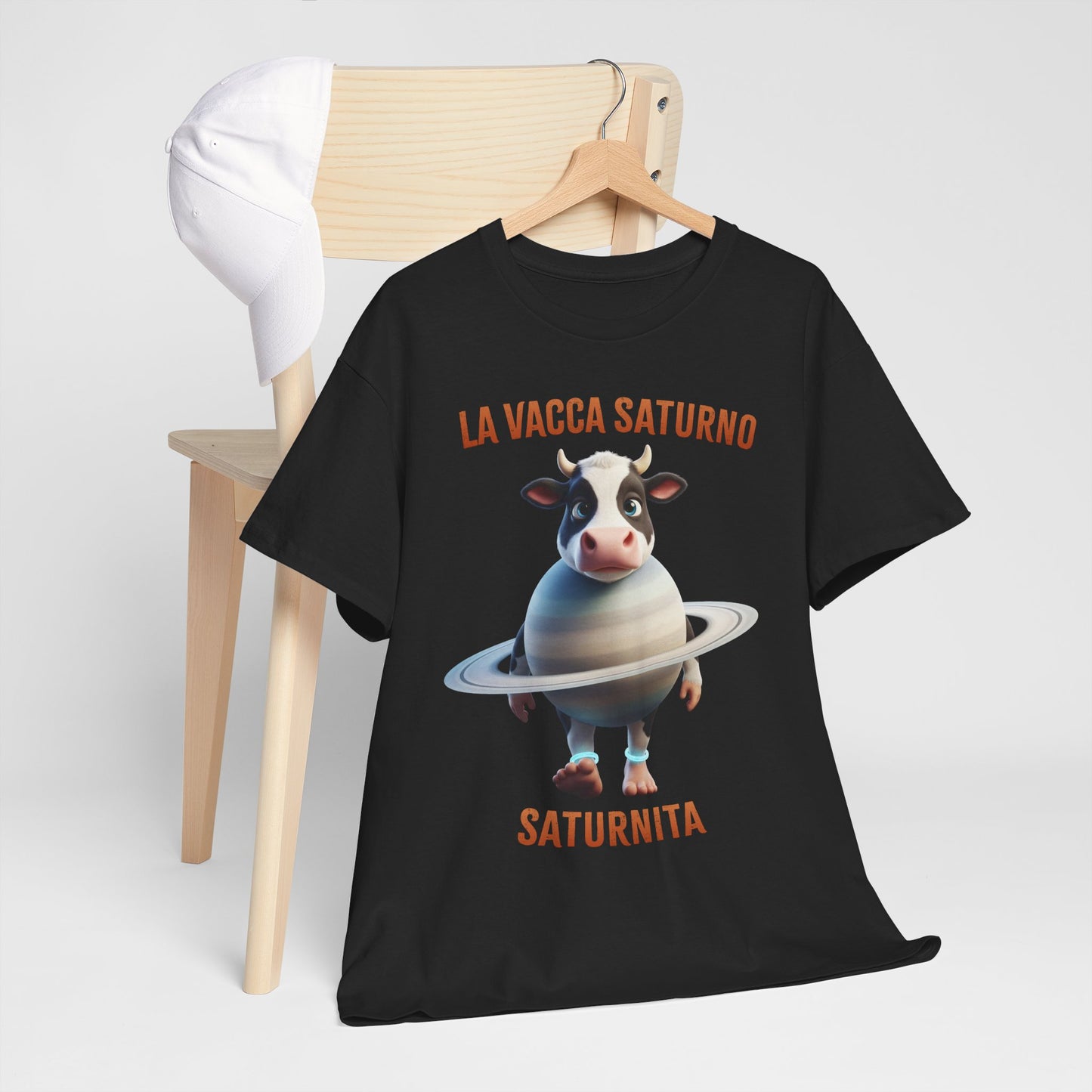 La Vacca Saturno Shirt – Cute Saturn Cow Funny Space Meme Tee