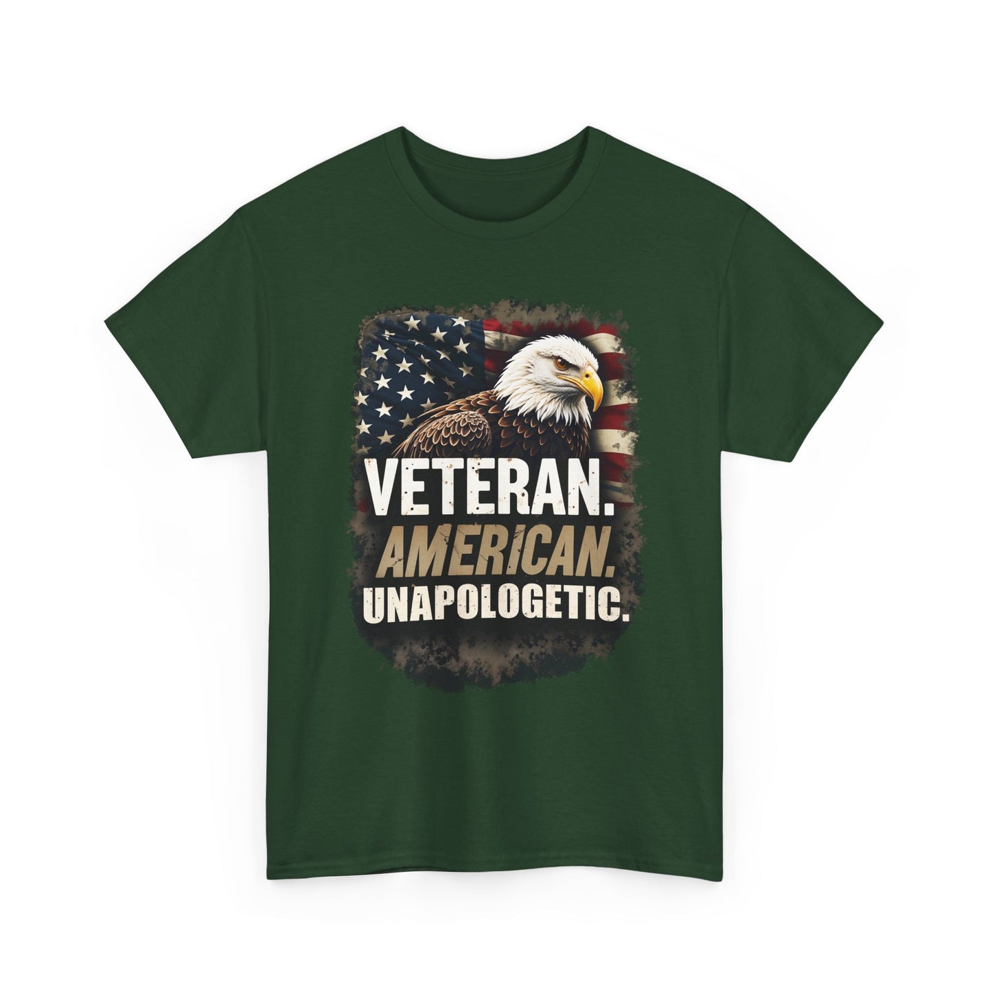 American Bold Veteran T-Shirt - Patriotic Military USA Pride Tee