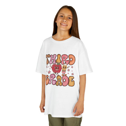 Third Grade Bubble Letters T-Shirt | Cute Retro Back to School Kids Tee