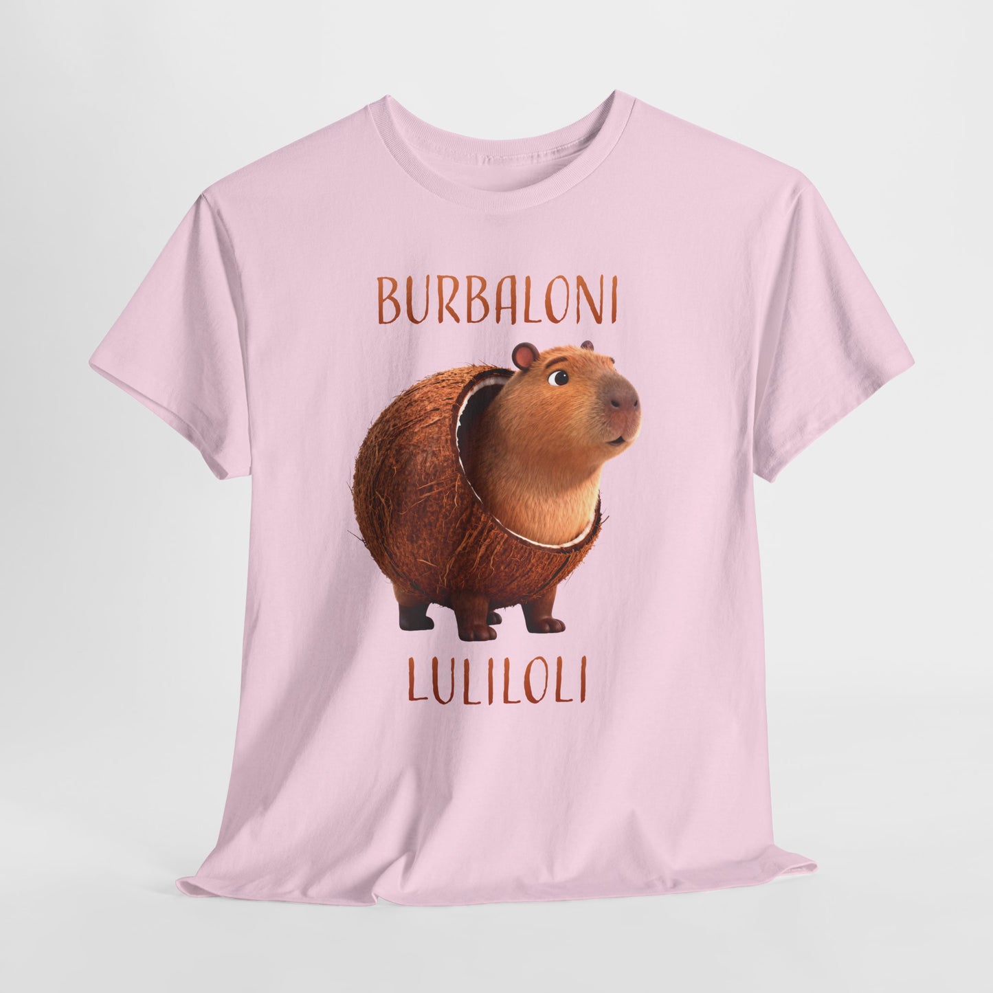Burbaloni Luliloli Shirt – Cute Capybara in Coconut Funny Animal Tee