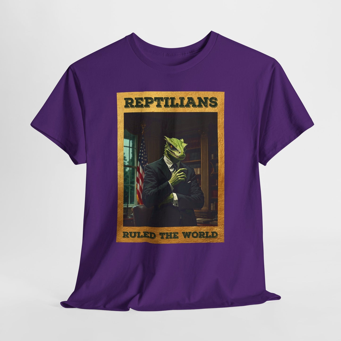 Reptilians Ruled the World Shirt - Reptilian Meme Satire Tee
