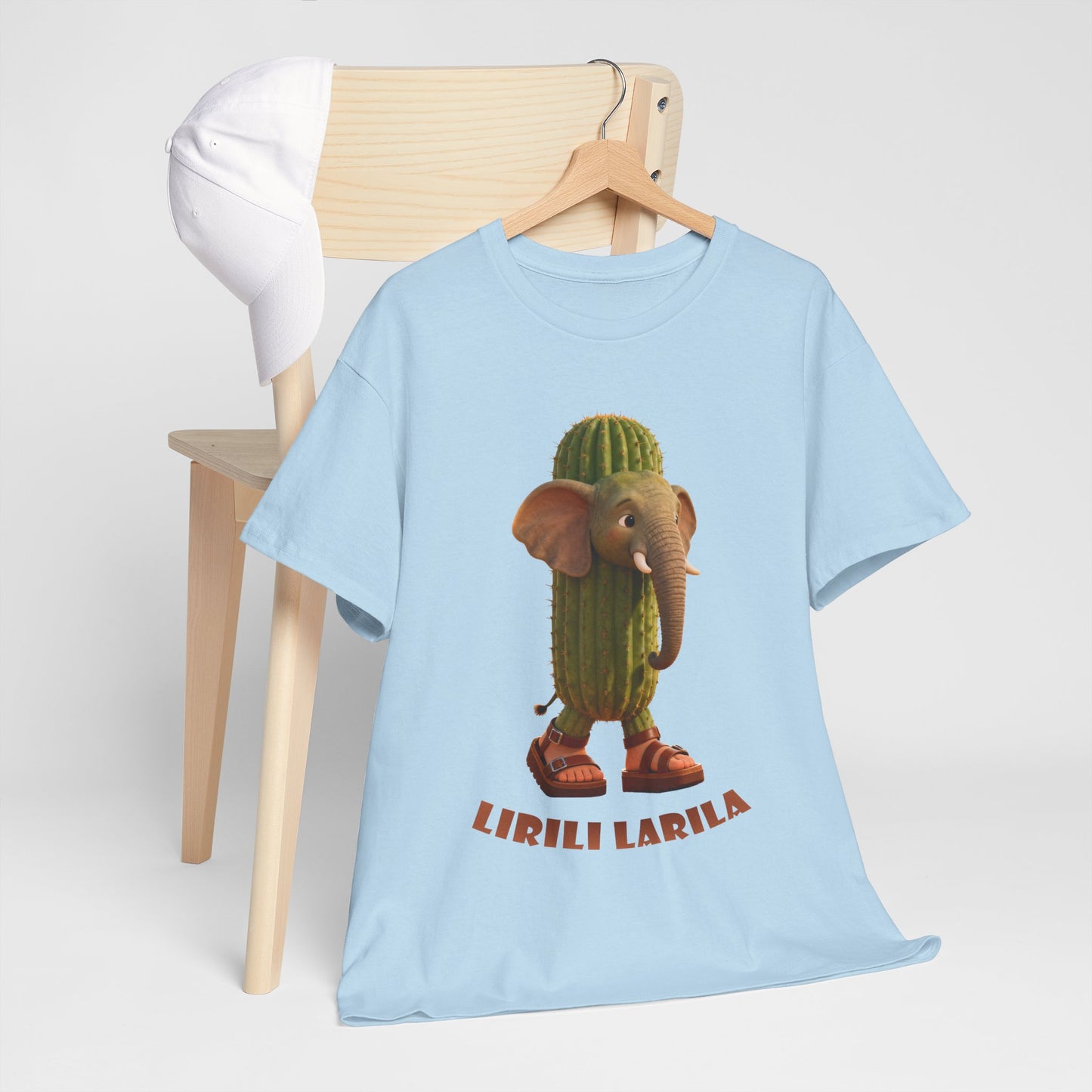 Lirili Larila Shirt – Funny Elephant Cactus Hybrid Tee