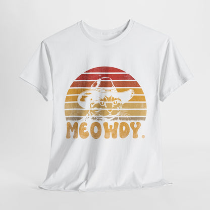 Meowdy T-Shirt - Funny Cowboy Cat Western Tee