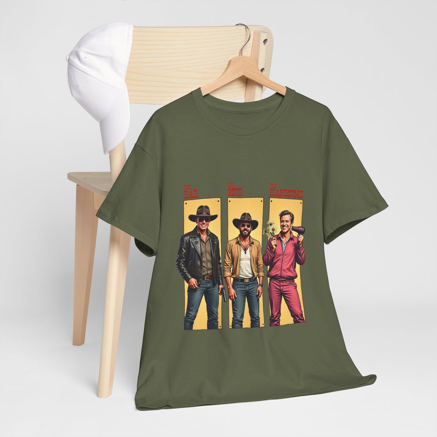 The Bad, The Good, The Handsome - Funny Western Parody T-Shirt