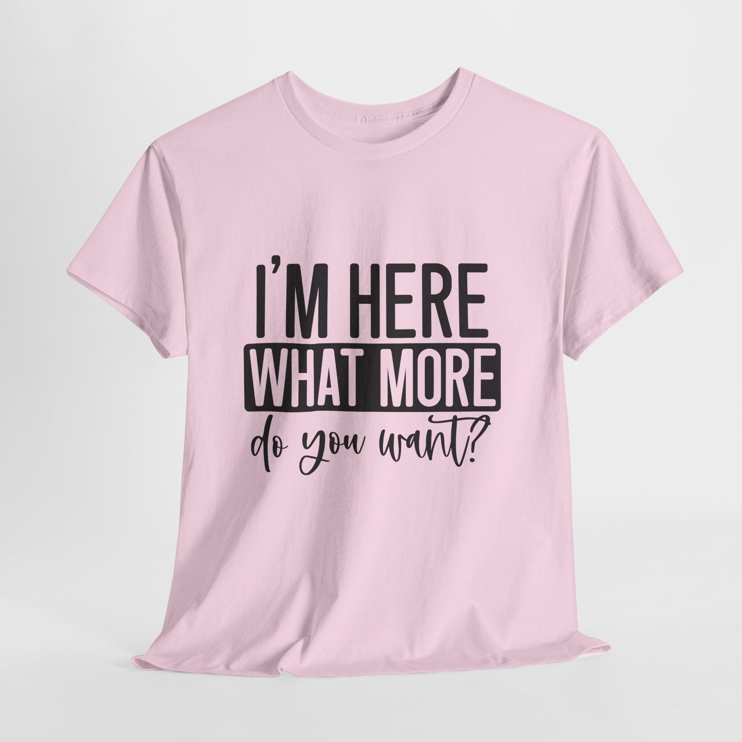 I'm Here What More Do You Want T-Shirt - Introvert Tee