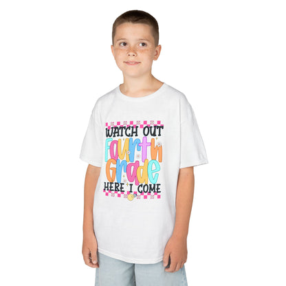 Watch Out Fourth Grade Shirt - Funny Kids Back to School Tee, Heavy Cotton 4th Grade Shirt, First Day of School Outfit