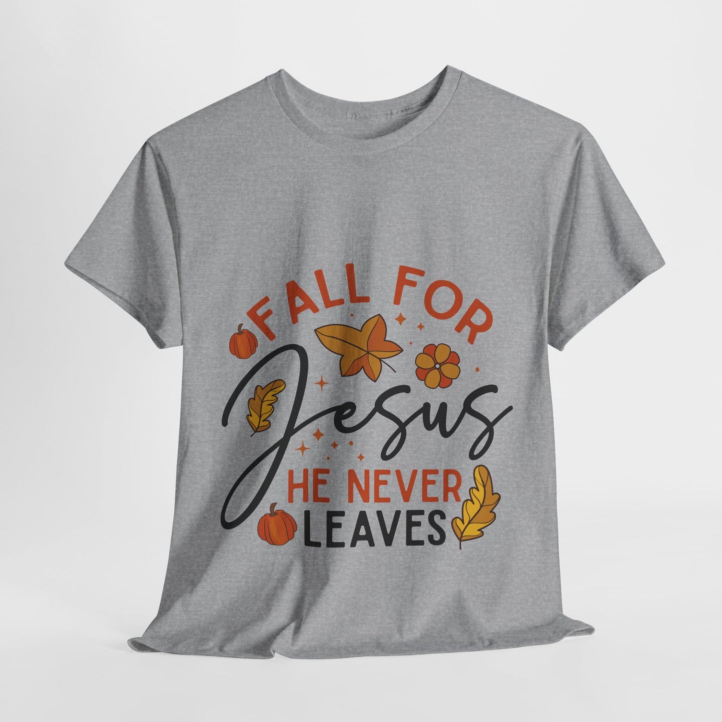 Fall For Jesus T-Shirt - Christian Faith Thanksgiving Autumn Pumpkin Tee