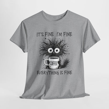 Caffeine Chaos Monster T-Shirt - Funny Coffee Tee
