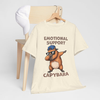 Emotional Support Capybara Shirt – Funny Dabbing Meme Animal Tee