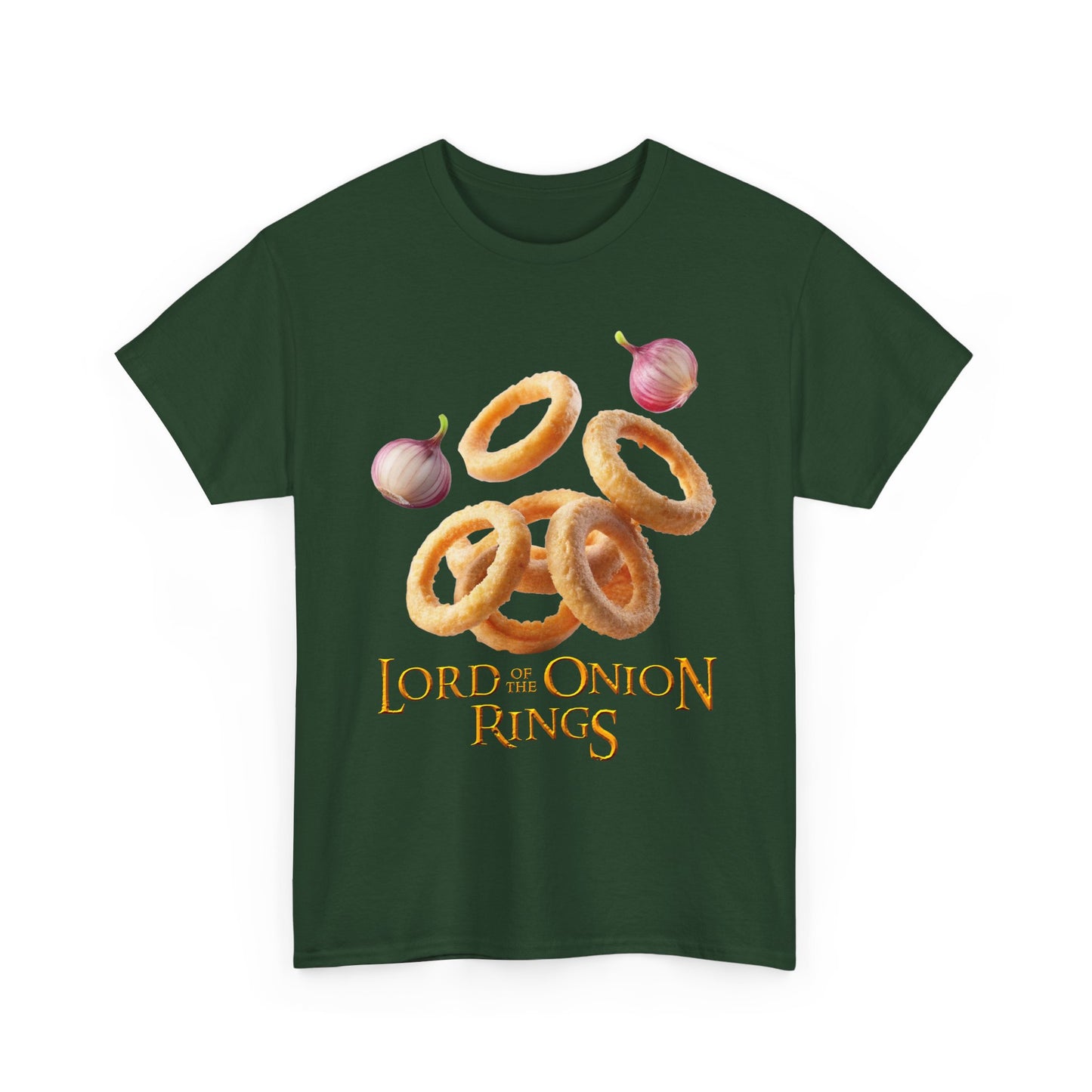 Lord of the Onion Rings - Funny Food & Fantasy Parody T-Shirt
