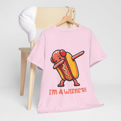 I'm a Wiener Hot Dog T-Shirt - Funny BBQ Pun Kawaii Tee
