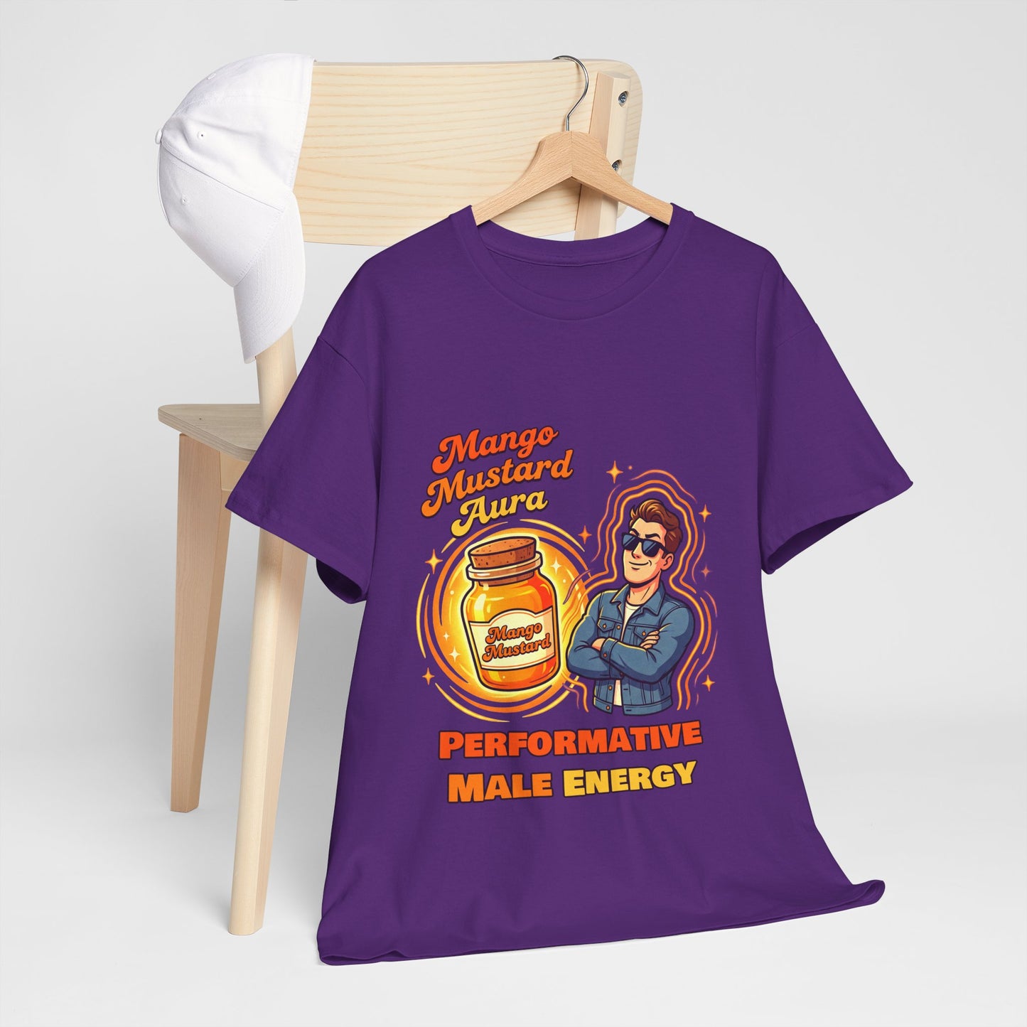 Mango Mustard Aura Shirt – Performative Male Energy Meme Tee