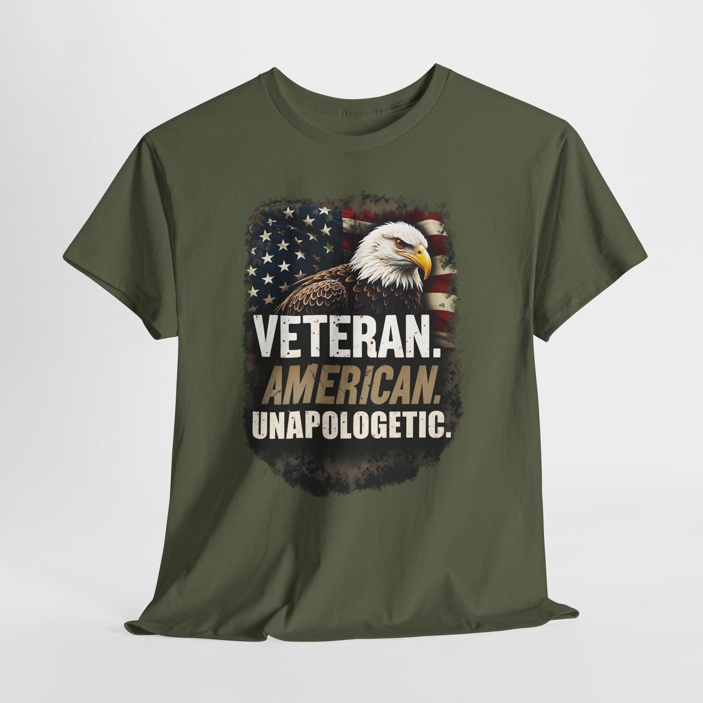 American Bold Veteran T-Shirt - Patriotic Military USA Pride Tee