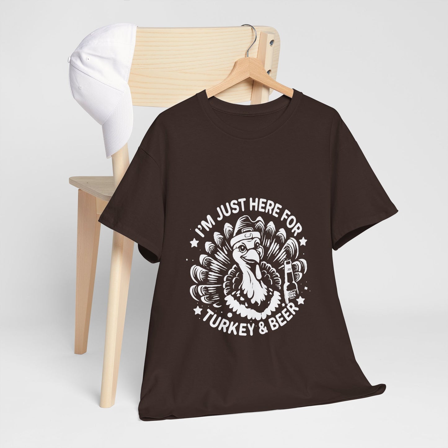 Turkey and Beer T-Shirt - Funny Thanksgiving Drinking Tee