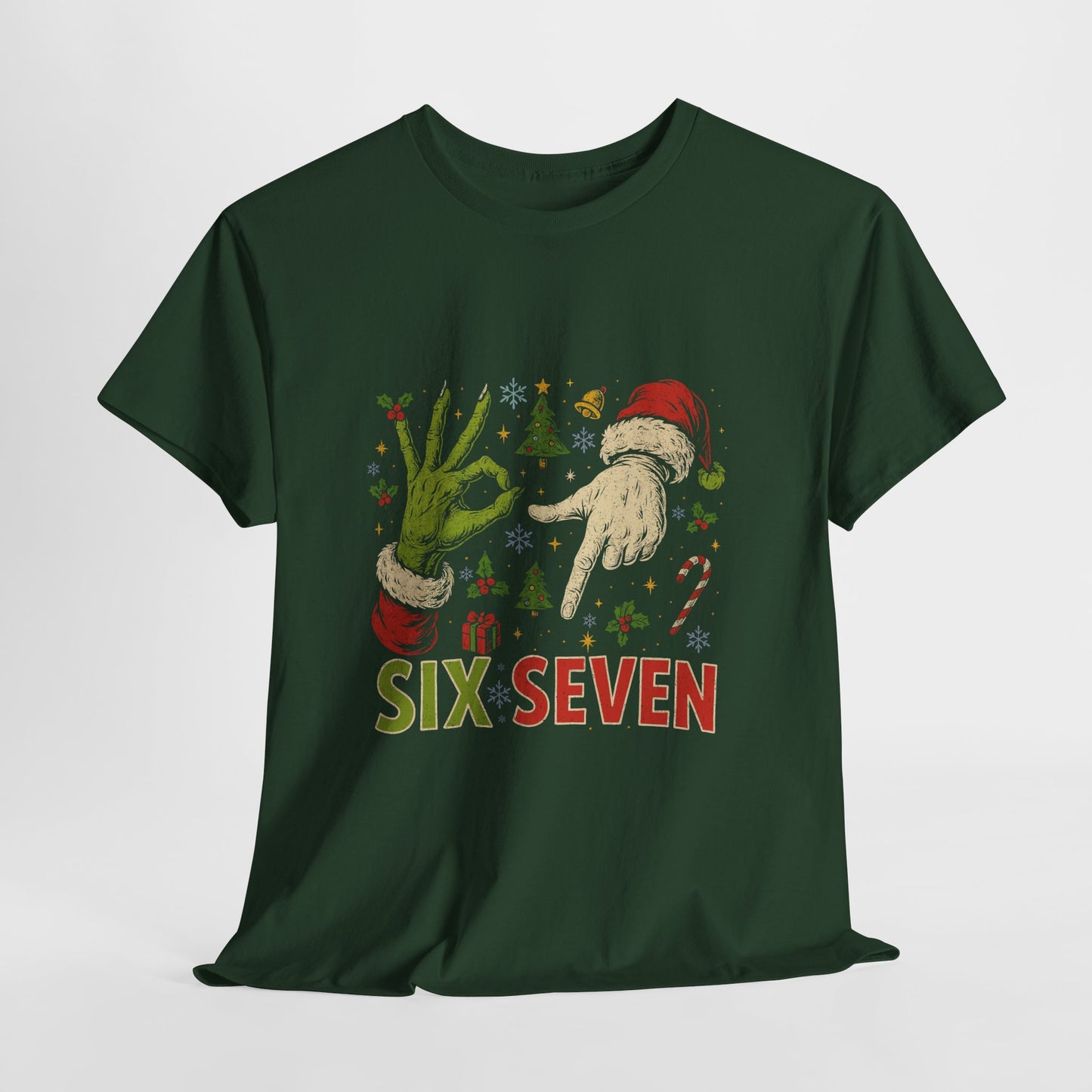67 Weihnachts-Meme-Shirt – T-Shirt mit frechem Weihnachts-Handzeichen