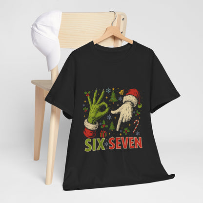 67 Weihnachts-Meme-Shirt – T-Shirt mit frechem Weihnachts-Handzeichen