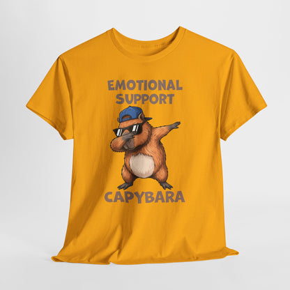 Emotional Support Capybara Shirt – Funny Dabbing Meme Animal Tee