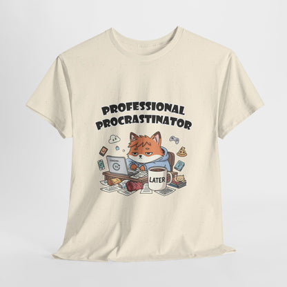 T-Shirt für professionelle Aufschieber – Lustiges Kawaii-Katzen-Pastell-T-Shirt