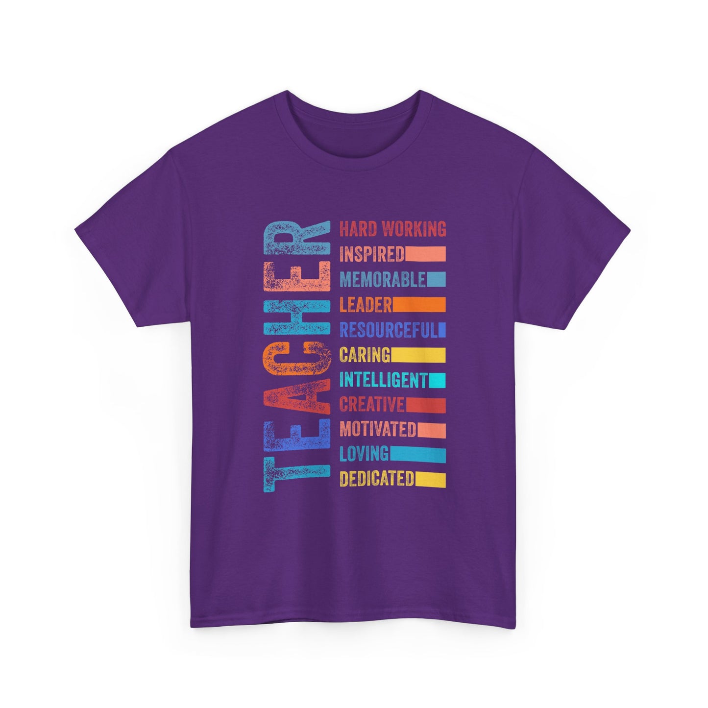 TEACHER Acronym Shirt - Colorful Back to School Gift for Teachers, Appreciation Tee, Educator Staff T-Shirt