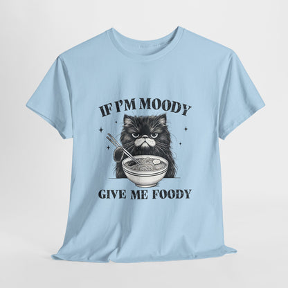 Grumpy Ramen Cat T-Shirt - Moody Kitty Noodles Tee