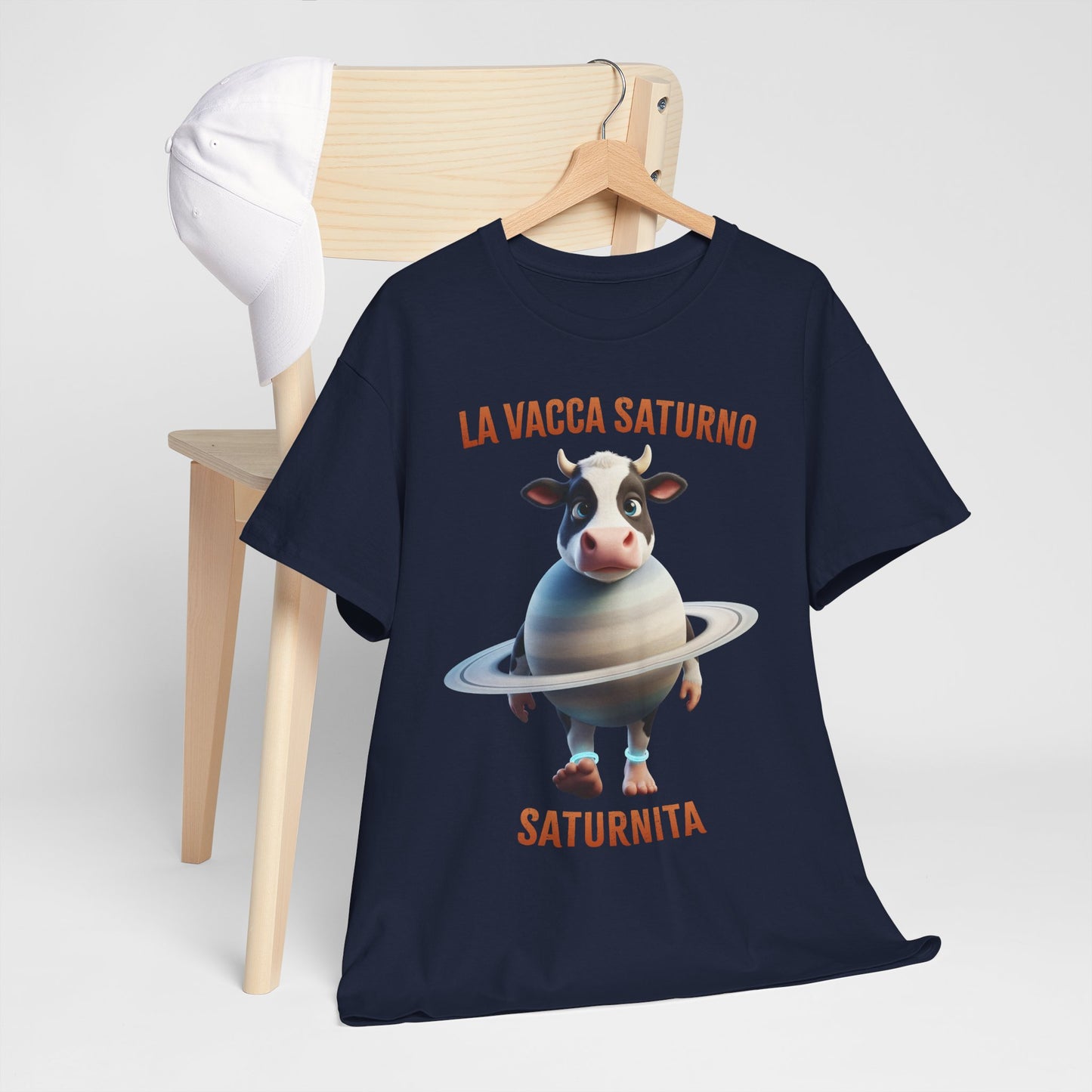La Vacca Saturno Shirt – Cute Saturn Cow Funny Space Meme Tee