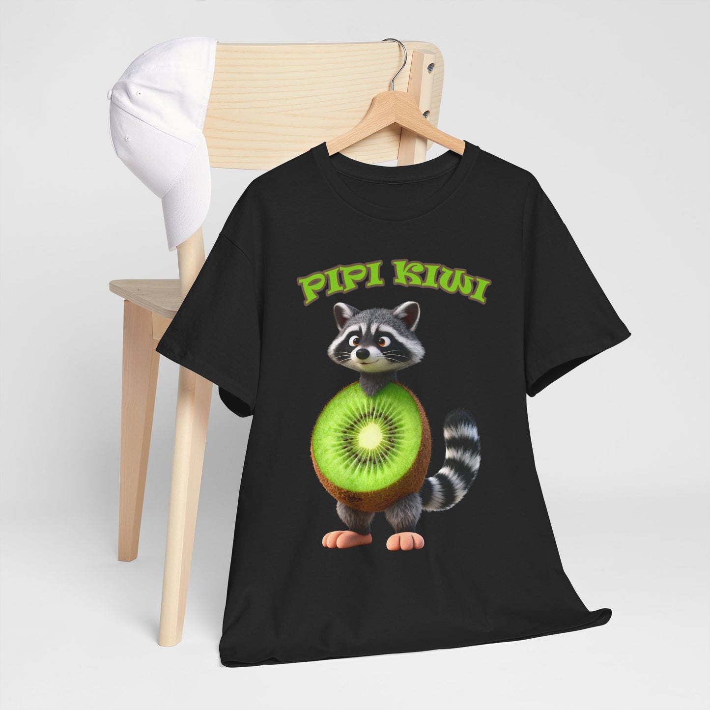 Pipi Kiwi Shirt – Funny Raccoon Fruit Mashup Tee
