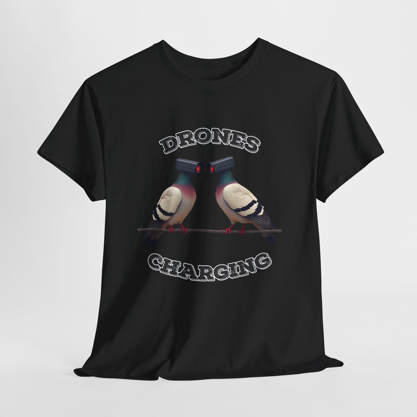 Drohnen laden Shirt - Lustiges Taubenkamera-Meme-T-Shirt