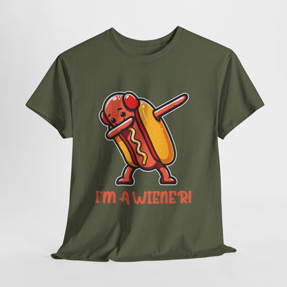 I'm a Wiener Hot Dog T-Shirt - Funny BBQ Pun Kawaii Tee
