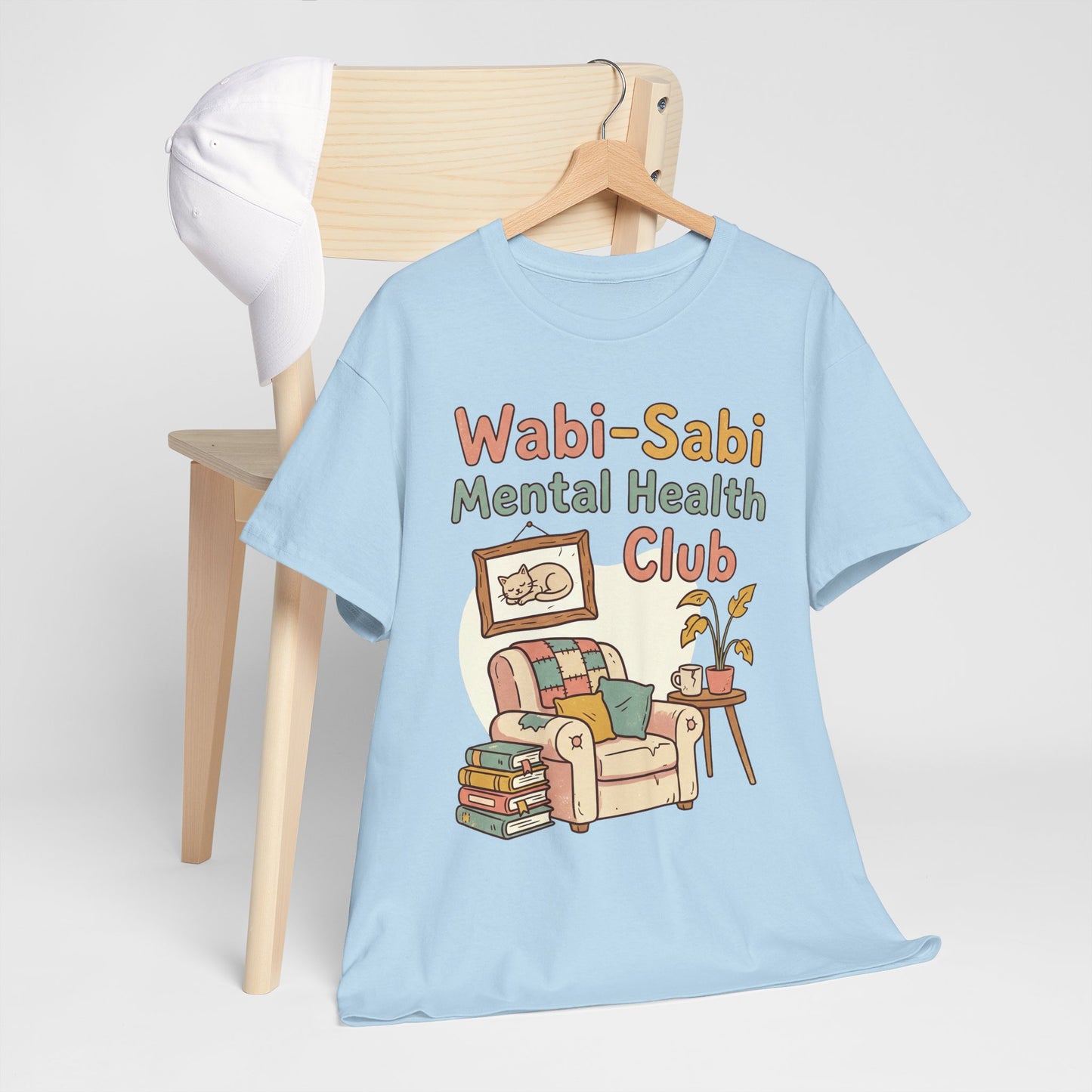 Wabi-Sabi Mental Health Club Shirt – Cozy Self-Care Aesthetic Tee