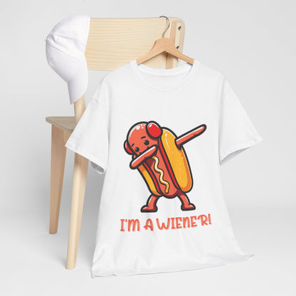 I'm a Wiener Hot Dog T-Shirt - Funny BBQ Pun Kawaii Tee