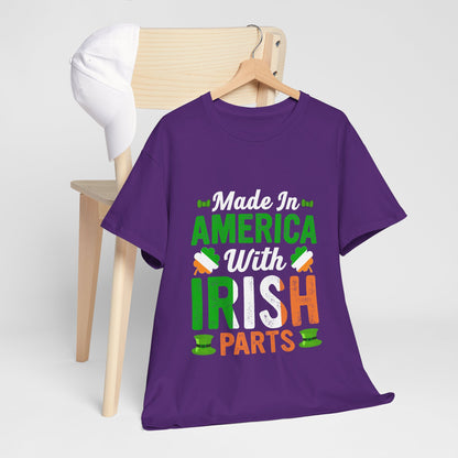 Made in America with Irish Parts Shirt - Irish American Tee