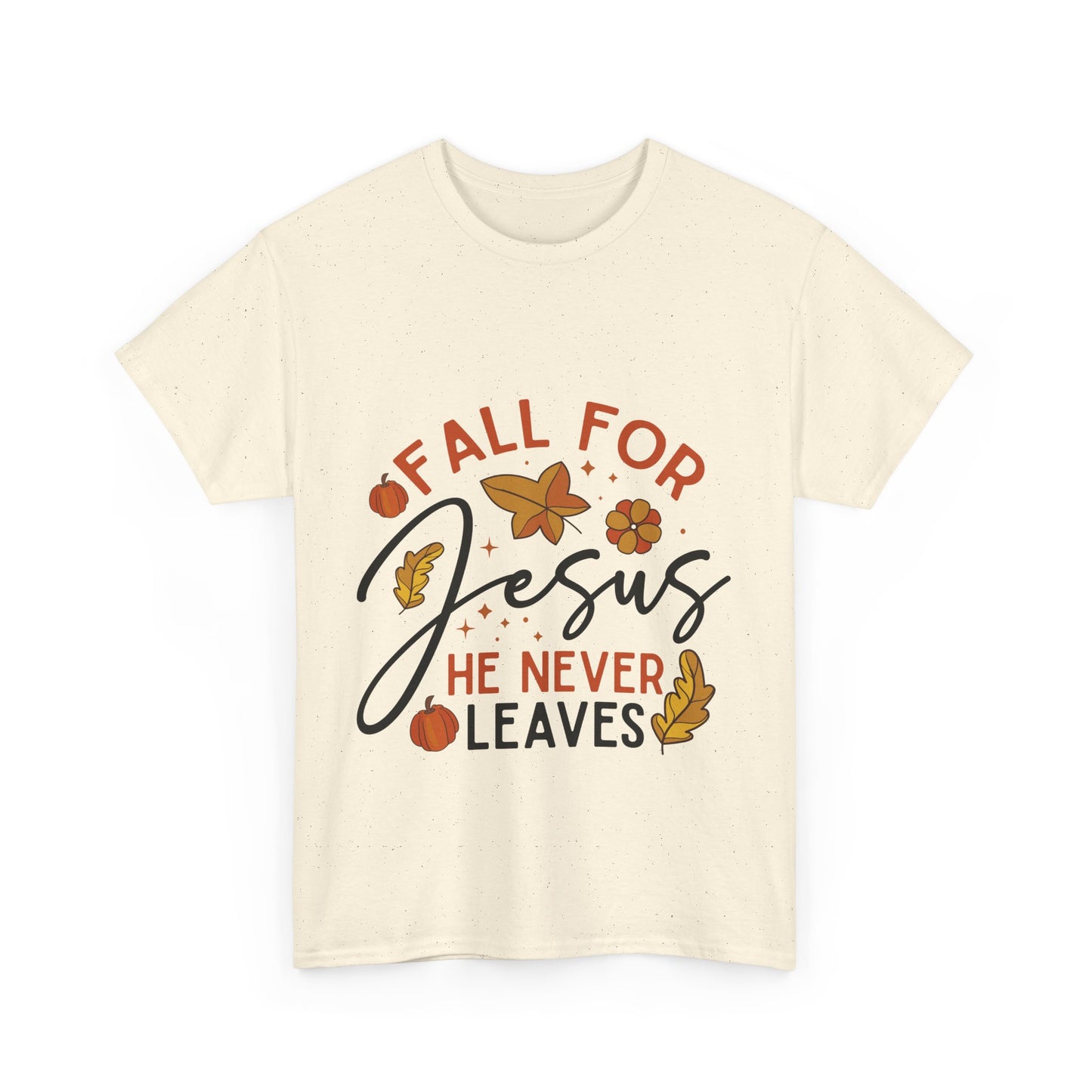 Fall For Jesus T-Shirt - Christian Faith Thanksgiving Autumn Pumpkin Tee