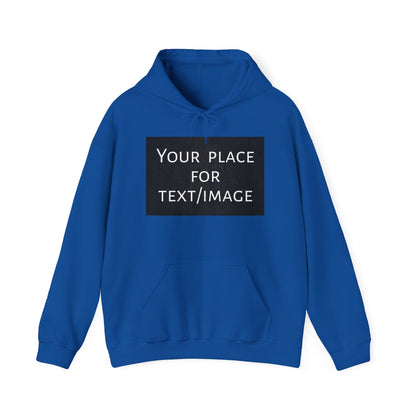 Bluza z kapturem z nadrukiem z przodu i/lub z tyłu – spersonalizowana bluza z tekstem lub obrazem, wyjątkowy prezent, spersonalizowana bluza unisex z kapturem na imprezy, logo i nie tylko